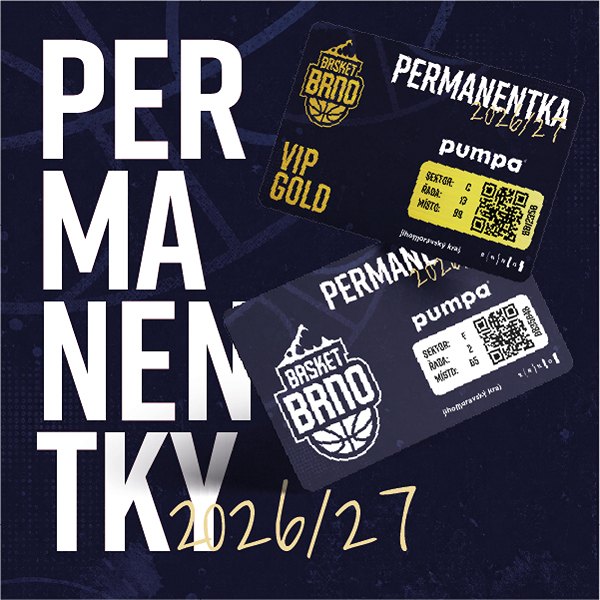 PUMPA Basket Brno - PERMANENTKA 2026/27