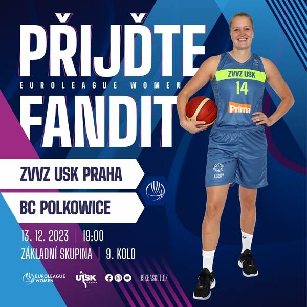 ZVVZ USK Praha – BC Polkowice