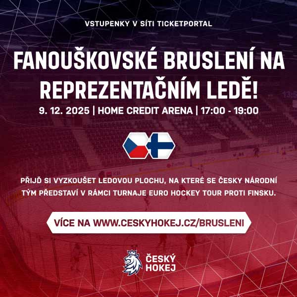 Euro Hockey Tour ČESKO – FINSKO - Veřejné Bruslení