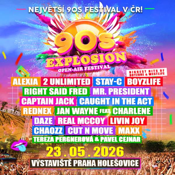 90s Explosion open-air festival Praha