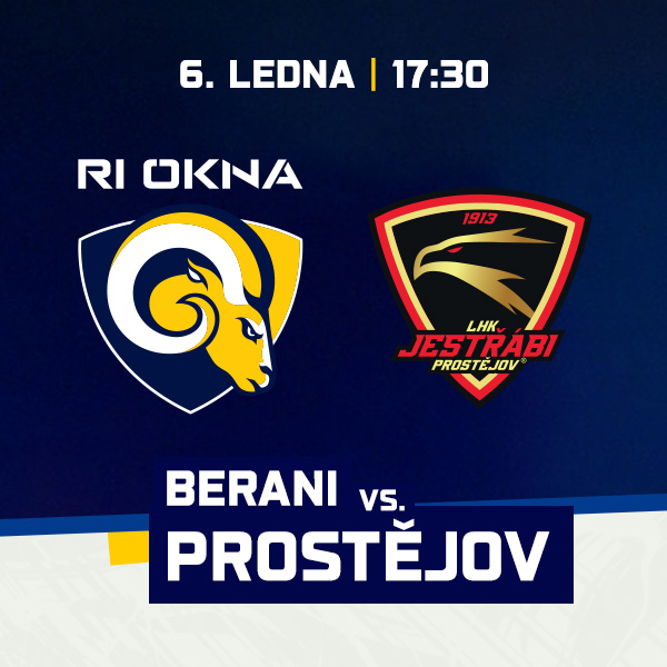 RI OKNA Berani Zlín - LHK Jestřábi Prostějov