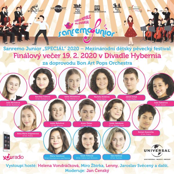 Sanremo Junior CZ/SK - finálový galavečer
