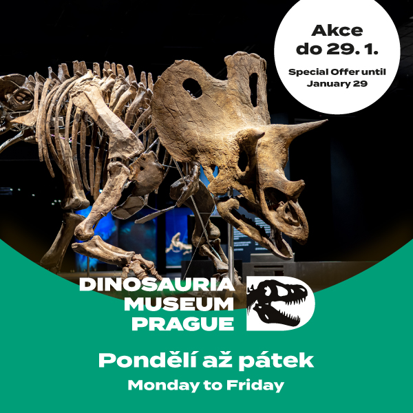 Dinosauria – Happy Hours po celý den po-pá. Platí do 29.1.26