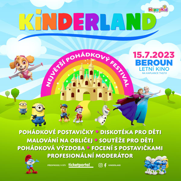 KINDERLAND 2023 BEROUN Největší pohádkový festival