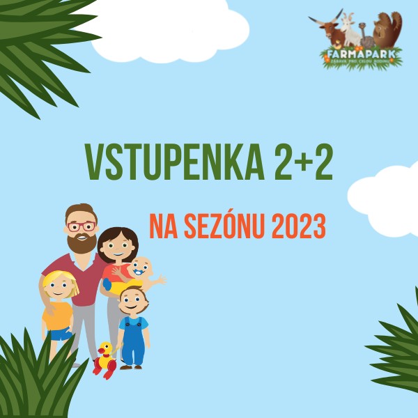 Farmapark Soběhrdy – Dárková vstupenka 2+2 (elektronická)