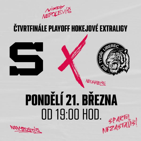 1.ČF: HC Sparta Praha - Bílí Tygři Liberec