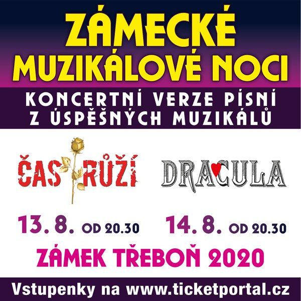 ZÁMECKÉ MUZIKÁLOVÉ NOCI TŘEBOŇ