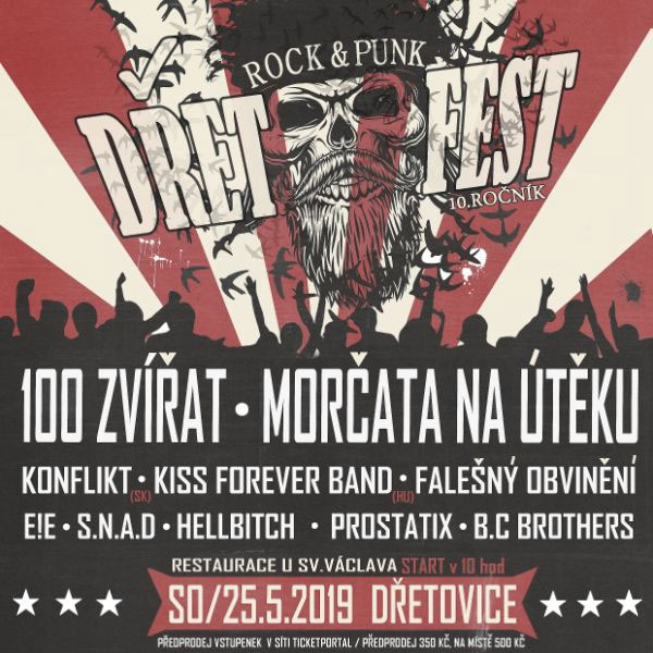 DřetFest open air - 10. ročník rock&punk festivalu