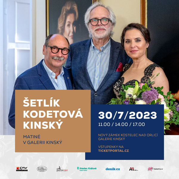 ŠETLÍK, KODETOVÁ, KINSKÝ: MATINÉ V GALERII