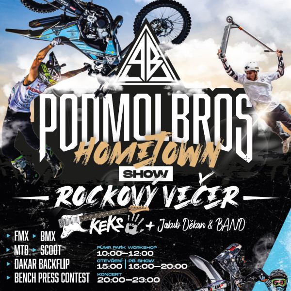 PODMOL Bros Hometown SHOW + KEKS, Jakub Děkan BAND