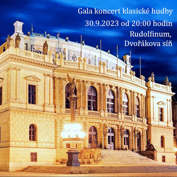 Gala koncert klasické hudby v Rudolfinu