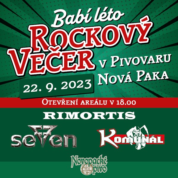 ROCKOVÝ VEČER V PIVOVARU NOVÁ PAKA