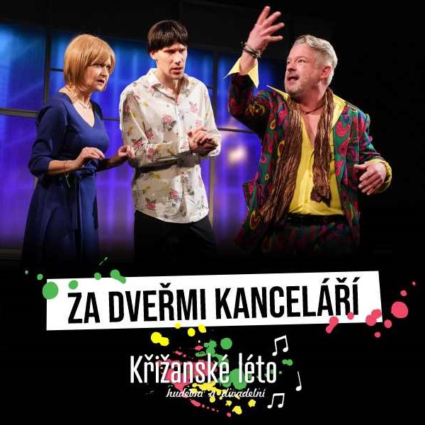 Za dveřmi kanceláří (T.Kostková, A.Háma, V.Kopta)