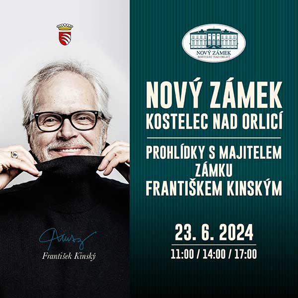 Prohlídky Nového zámku s majitelem Františkem Kinským