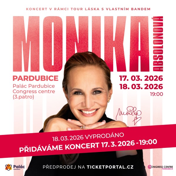 MONIKA ABSOLONOVÁ –  koncert s kapelou v Pardubicích