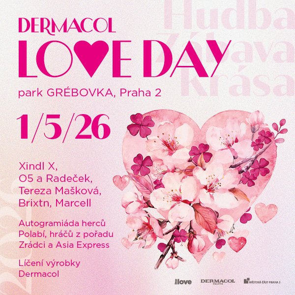 DERMACOL LOVE DAY 2026 - Růžová taška Dermacol