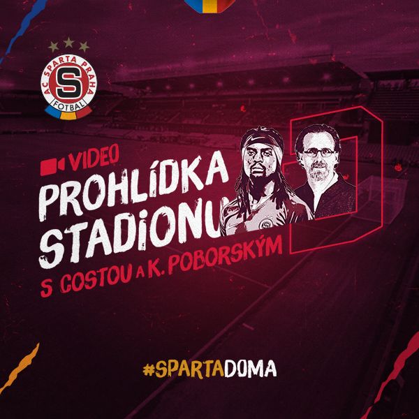 Video prohlídka stadionu s Costou a K. Poborským
