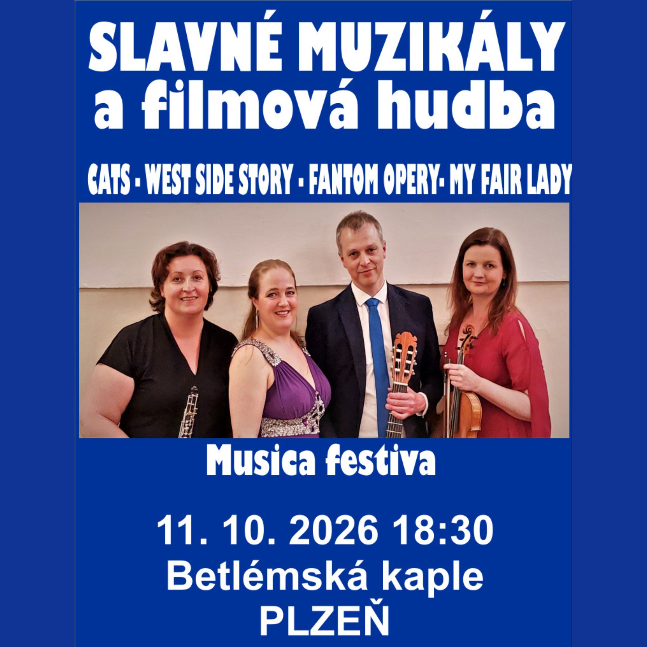 SLAVNÉ MUZIKÁLY a filmová hudba v Plzni