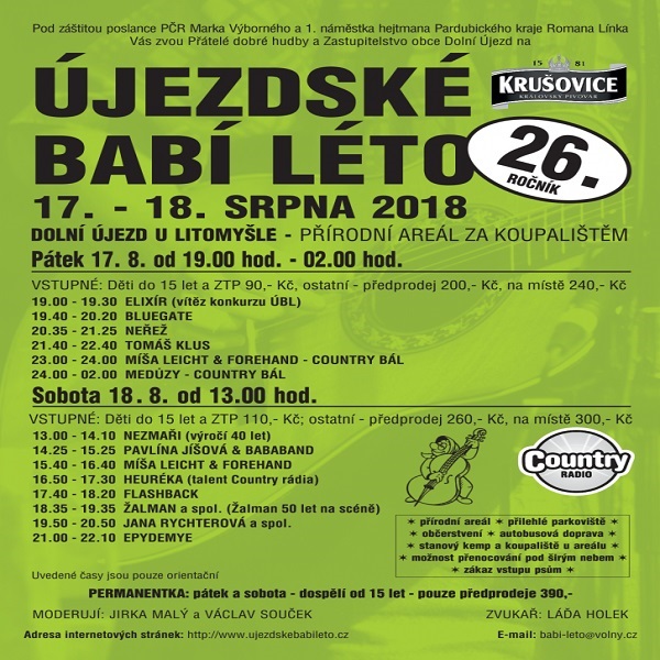 Újezdské babí léto - pátek ZTP/děti do 15 let