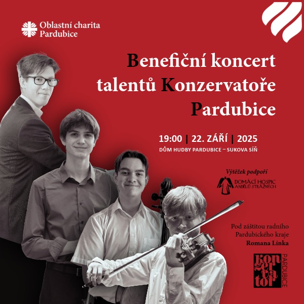 Benefiční koncert talentů Konzervatoře Pardubice