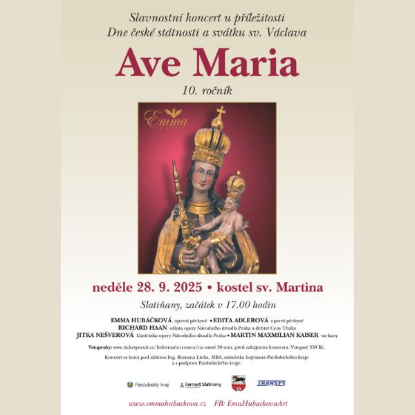 SLAVNOSTNÍ KONCERT AVE MARIA - 10. ročník