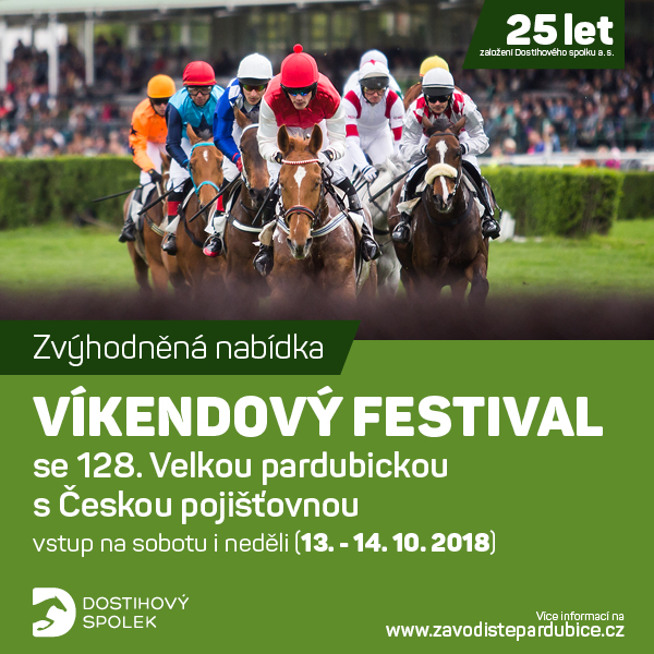 Víkendový festival se 128. Velkou pardubickou s ČP