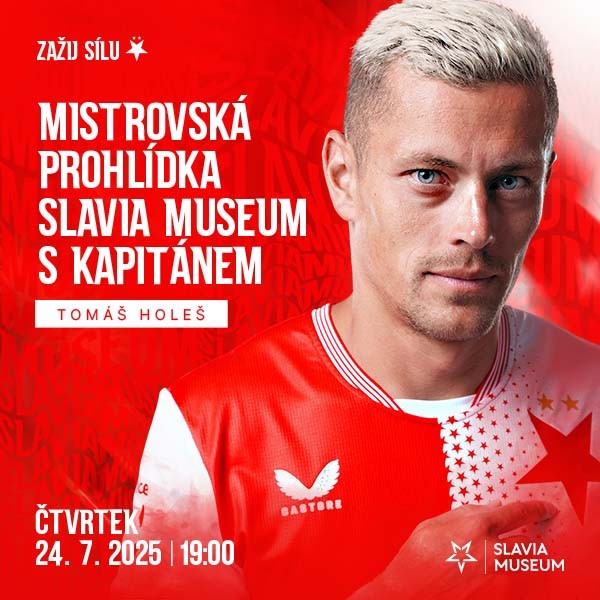 Slavia Museum a Stadium Tour s kapitánem Tomášem Holešem