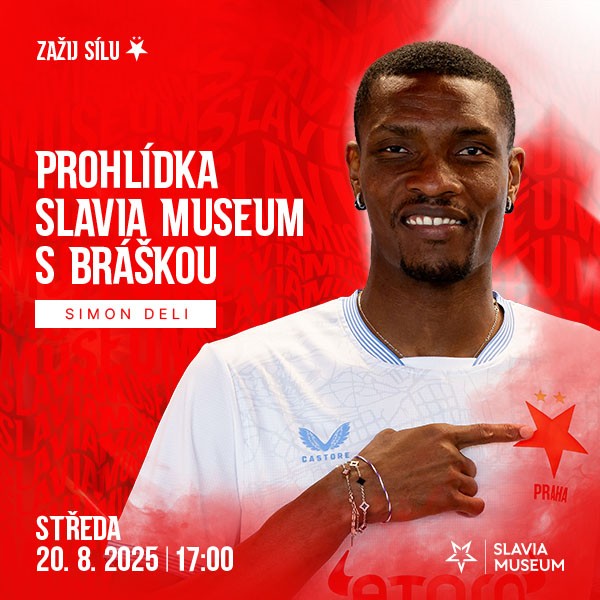 Komentovaná prohlídka Slavia Museum a Stadium Tour se Simonem Delim