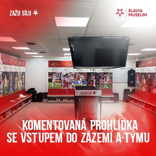 Komentovaná prohlídka Slavia Museum se vstupem do zázemí A-týmu