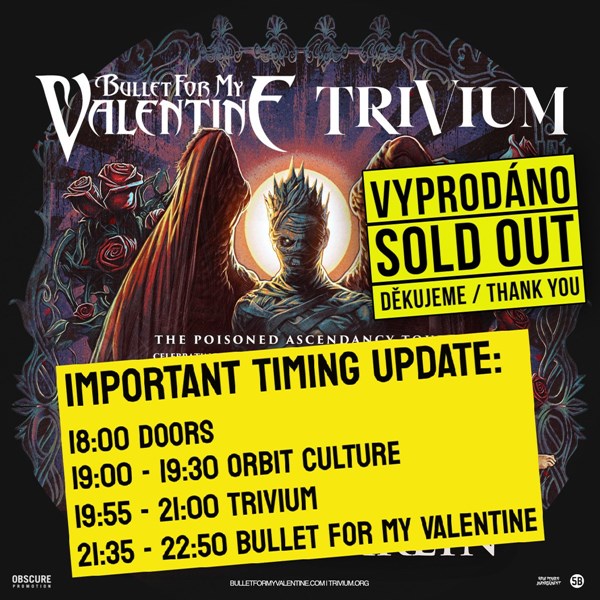 BULLET FOR MY VALENTINE, TRIVIUM, ORBIT CULTURE