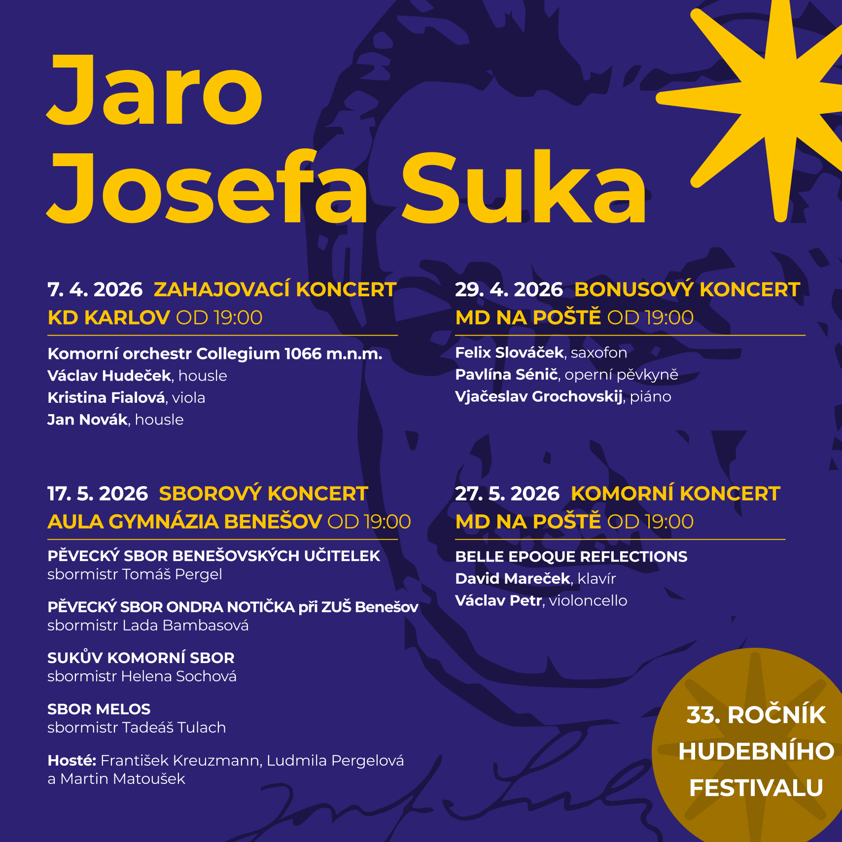 JARO JOSEFA SUKA 2026 - ZAHAJOVACÍ KONCERT