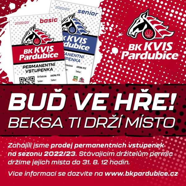 BK KVIS Pardubice – Permanentka 2022/23