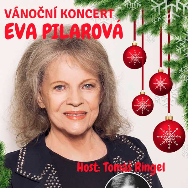 Vánoční koncert Evy Pilarové, host Tomáš Ringel - koncert v Brně -KC Semilasso, Palackého tř. 126, Brno
