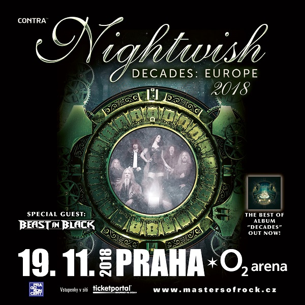 NIGHTWISH - koncert v Praze -O2 Arena Praha, Českomoravská 2345/17, Praha