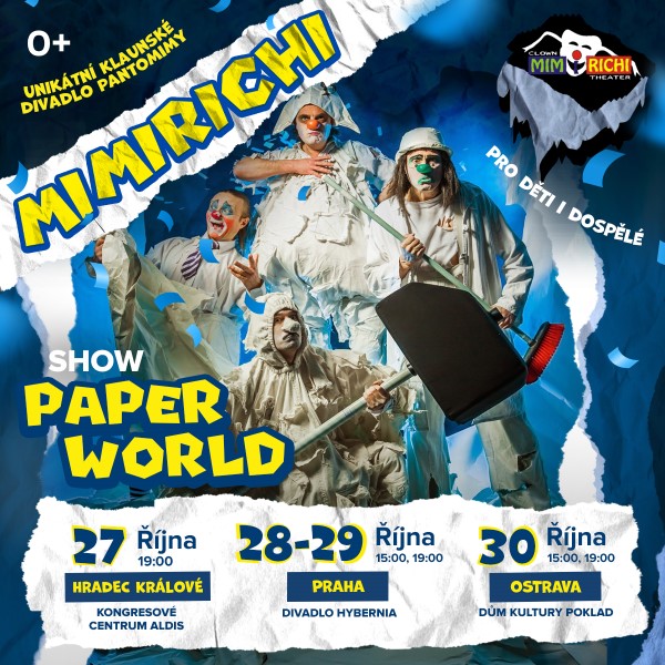 MIMIRICHI - rodinná show Paper World (Papírový Svět)