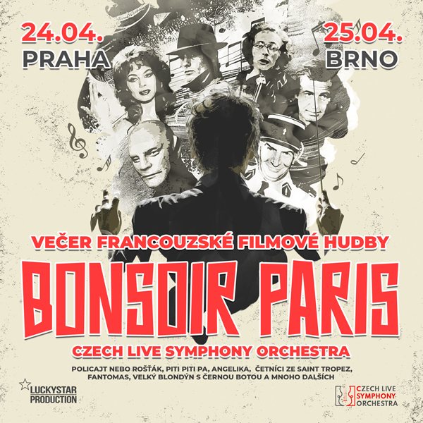 BONSOIR PARIS večer francouzské filmové hudby