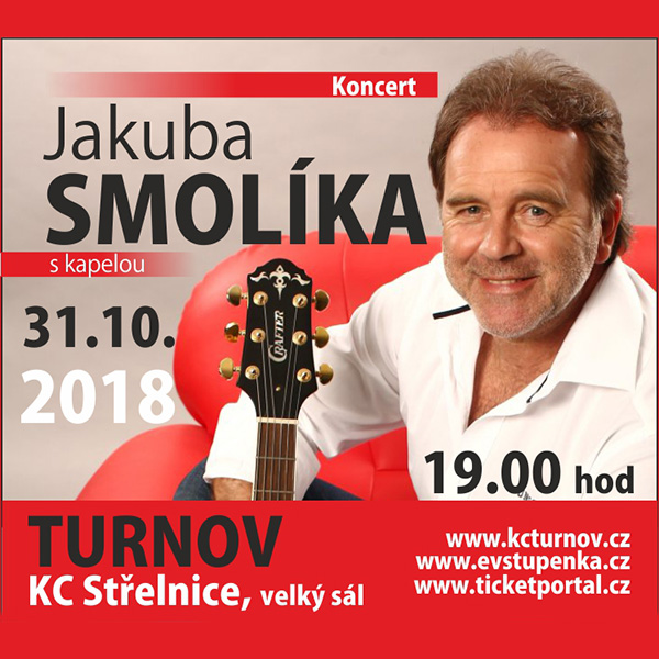 JAKUB SMOLÍK s kapelou - koncert ve Stříbře -MKS Stříbro, Benešova 587, Stříbro