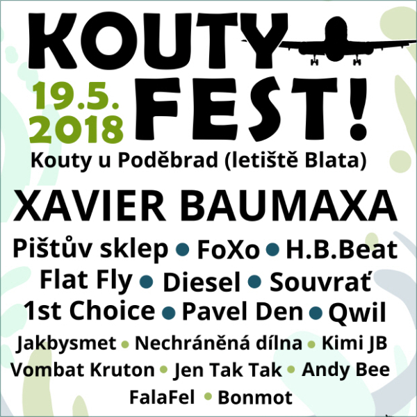 Kouty Fest 2018 -Kouty (u Poděbrad, okres Nymburk), letiště Blata