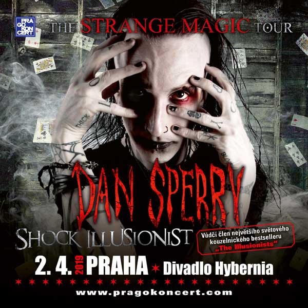 Dan Sperry „Shock Illusionist” - show v Praze -Divadlo Hybernia, nám. Republiky 4, Praha 1