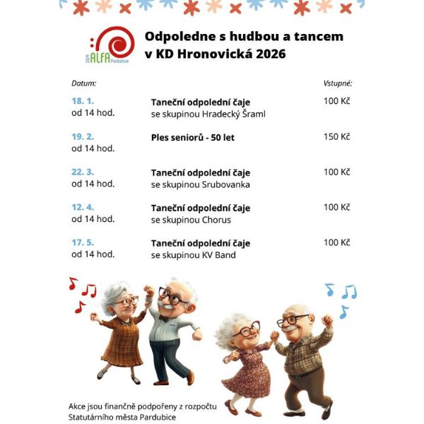 Taneční odpolední čaje - Hradecký Šraml