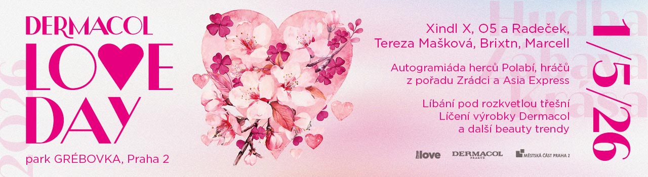 DERMACOL LOVE DAY 2026 - Růžová taška Dermacol